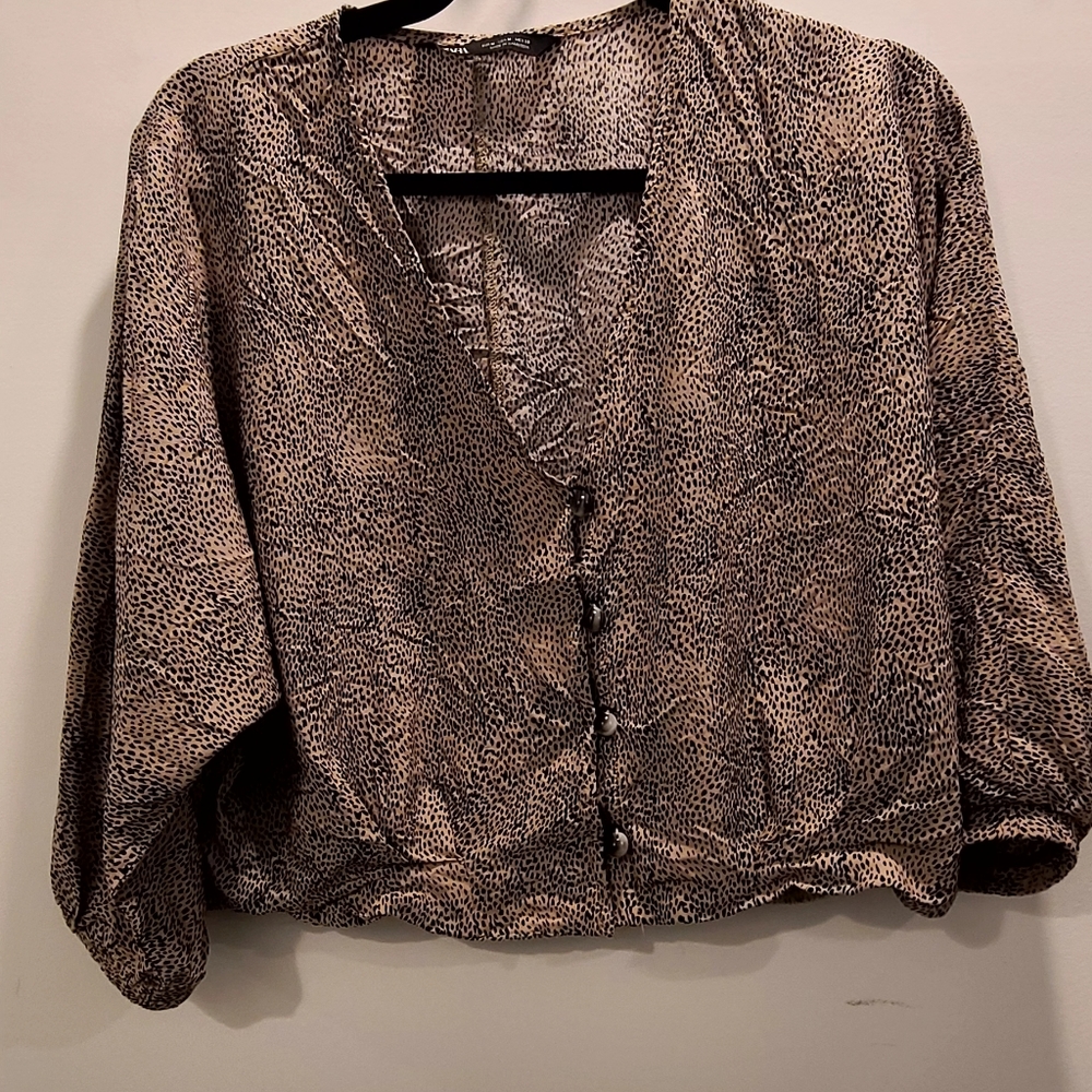 Animal print top